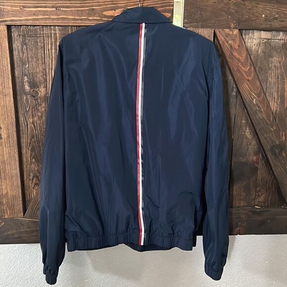 Tommy Hilfiger Men'S Blue Red Windbreaker  Waterproof Jacket Lrg - Picture 4 of 14